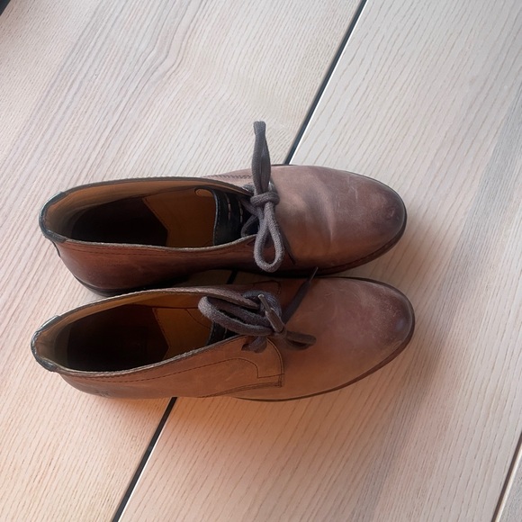 Frye Men's Brown Leather Frye boots size 14, Frye dress shoes for men size 14 - Picture 3 of 10